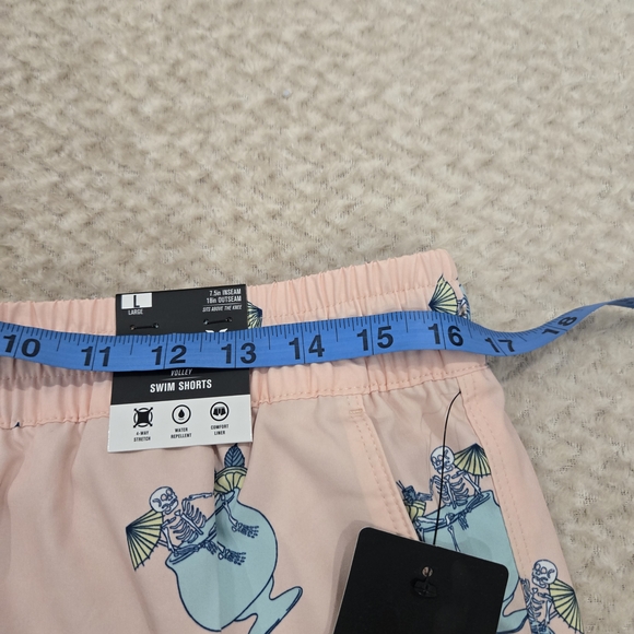 Hurley Stay Til Two Volley Swim Shorts Tropical Drink Pink Men's Sz Large New - Picture 4 of 10